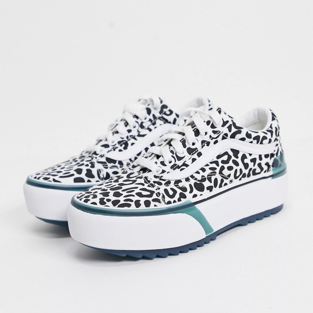 Vans Old Skool Stacked UV Ink Leopard Print Shoes